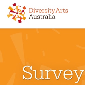 Diversity Arts Australia logo with word Survey